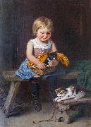 GOES, Hugo van der Meine Katzenlieblinge France oil painting artist